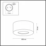 Накладной светильник Odeon Light Bene 4282/7СL Цвет плафонов белый от ImperiumLoft