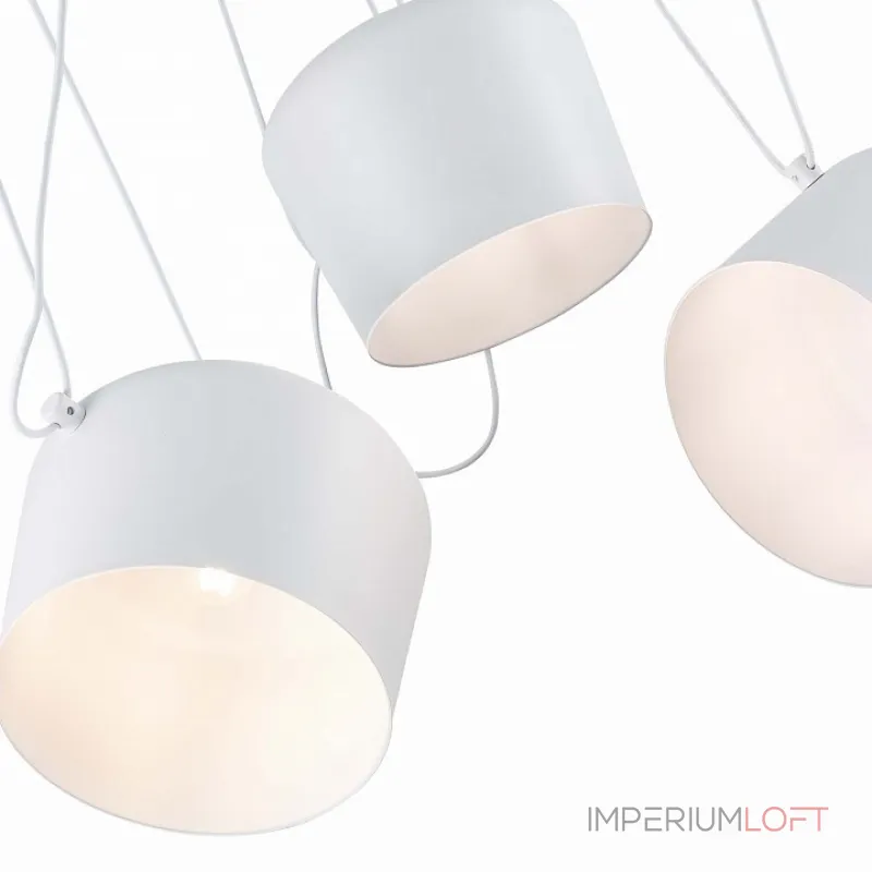 Подвесная люстра EVOLUCE Trieste SLE120653-05 Цвет арматуры белый Цвет плафонов белый от ImperiumLoft Подвесная люстра EVOLUCE Trieste SLE120653-05 Цвет арматуры белый Цвет плафонов белый от ImperiumLoft