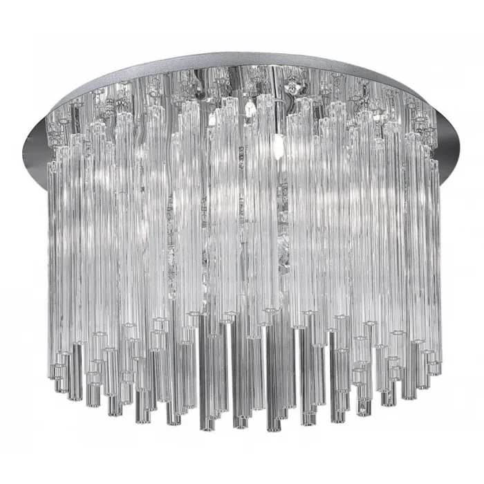 Накладной светильник Ideal Lux Elegant ELEGANT PL8 Цвет арматуры хром Цвет плафонов прозрачный от ImperiumLoft