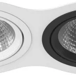 Встраиваемый светильник Lightstar Intero 111 i936070607 Цвет арматуры черно-белый