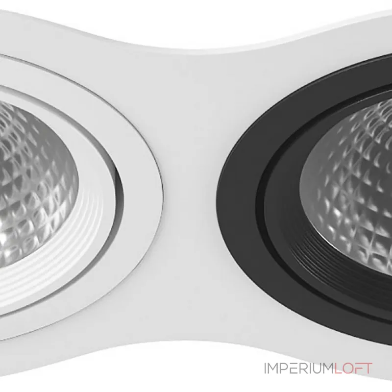 Встраиваемый светильник Lightstar Intero 111 i936070607 Цвет арматуры черно-белый