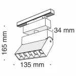 Светильник на штанге Maytoni Track lamps TR015-2-10W3K-B Цвет арматуры черный Цвет плафонов черный от ImperiumLoft