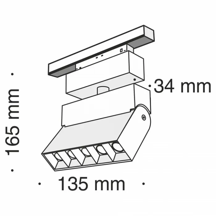Светильник на штанге Maytoni Track lamps TR015-2-10W3K-B Цвет арматуры черный Цвет плафонов черный от ImperiumLoft