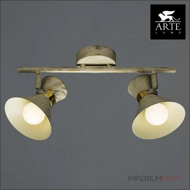 Спот Arte Lamp Baltimore A1406AP-2WG Цвет арматуры золото Цвет плафонов белый от ImperiumLoft Спот Arte Lamp Baltimore A1406AP-2WG Цвет арматуры золото Цвет плафонов белый от ImperiumLoft