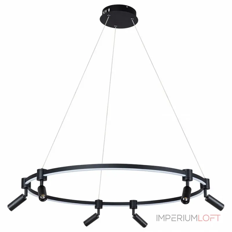 Подвесная люстра Arte Lamp Ring A2186SP-1BK