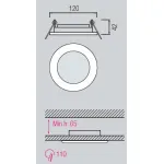 Встраиваемый светильник Horoz Electric HL6754L HRZ00000289