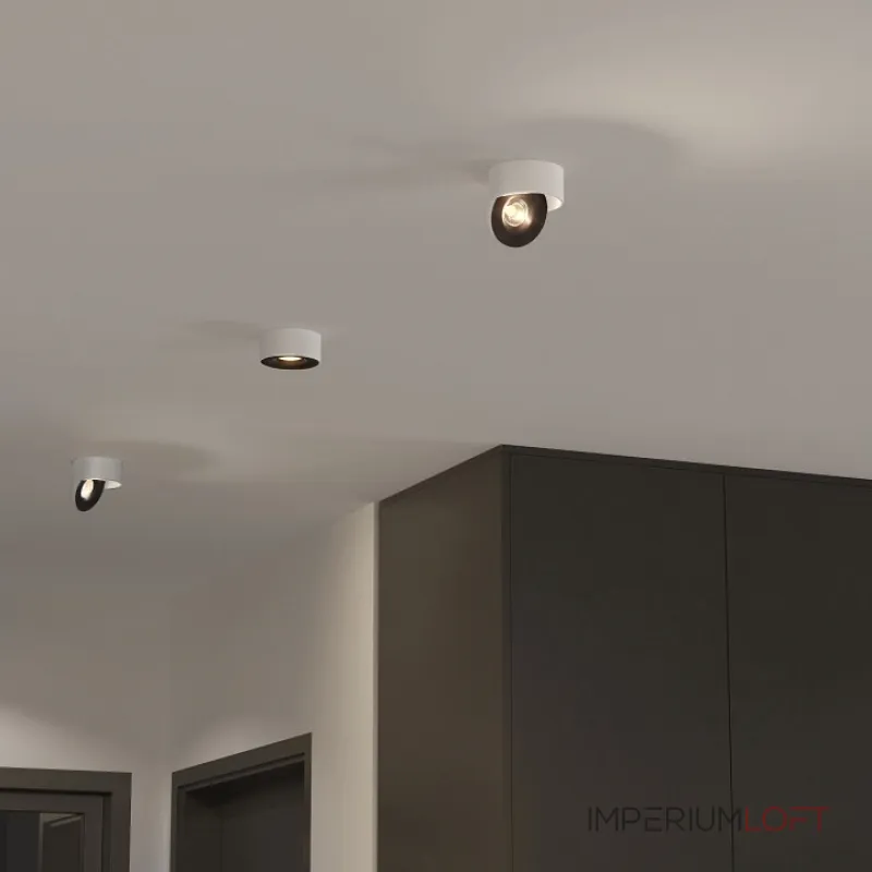 Накладной светильник Elektrostandard Glide Glide 8W белый/черный (25100/LED)