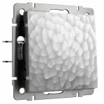 Выключатель проходной одноклавишный без рамки Werkel W1212006 (серебряный) Цвет арматуры серебро