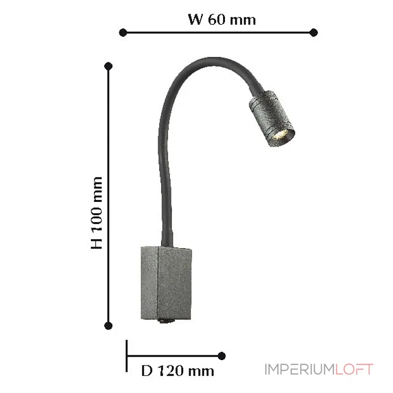 Бра Favourite Murum 1957-1W Цвет плафонов черный Цвет арматуры черный
