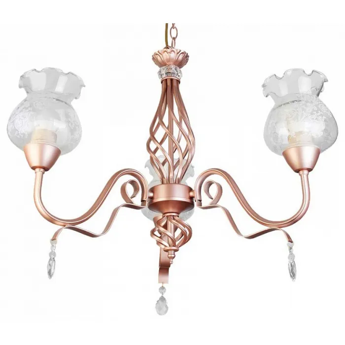 Подвесная люстра TopLight Kelli TL5680D-03PG Цвет арматуры золото Цвет плафонов прозрачный от ImperiumLoft
