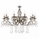 Подвесная люстра Maytoni Grace RC247-PL-10-R Цвет арматуры бронза Цвет плафонов прозрачный от ImperiumLoft