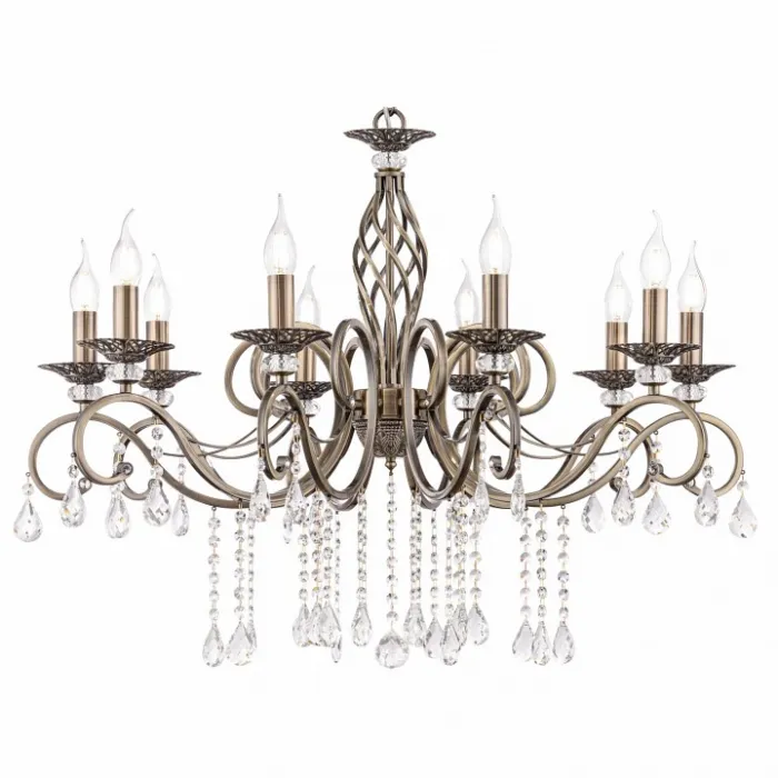 Подвесная люстра Maytoni Grace RC247-PL-10-R Цвет арматуры бронза Цвет плафонов прозрачный от ImperiumLoft