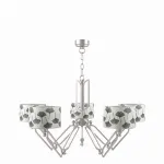 Подвесная люстра Lamp4You Hightech 16 M1-05-SN-LMP-Y-7 Цвет арматуры никель Цвет плафонов черно-белый от ImperiumLoft