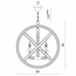 Подвесной светильник Divinare Marina 8103/01 SP-5 