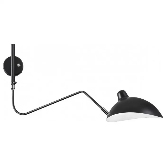 Бра Odeon Light Kerbi 4831/1W Цвет плафонов черный Цвет арматуры черный от ImperiumLoft