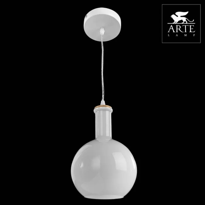Подвесной светильник Arte Lamp Accento A8113SP-1WH Цвет арматуры белый Цвет плафонов белый от ImperiumLoft