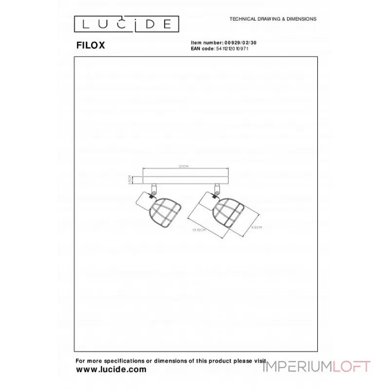 Спот Lucide Filox 00929/02/30