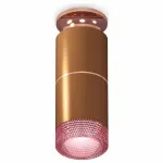 Накладной светильник Ambrella Techno Spot 226 XS6304211 Цвет арматуры бронза Цвет плафонов розовый