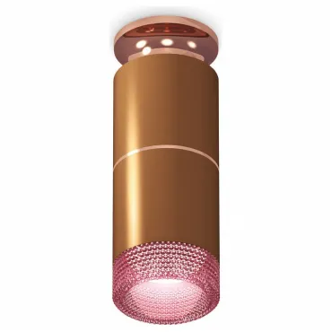 Накладной светильник Ambrella Techno Spot 226 XS6304211 Цвет арматуры бронза Цвет плафонов розовый