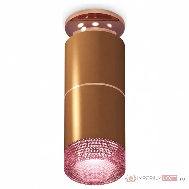 Накладной светильник Ambrella Techno Spot 226 XS6304211 Цвет арматуры бронза Цвет плафонов розовый от ImperiumLoft