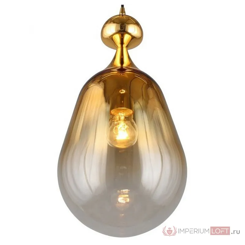 Подвесной светильник Omnilux Sovareto OML-99206-01 Цвет плафонов янтарный Цвет арматуры золото от ImperiumLoft