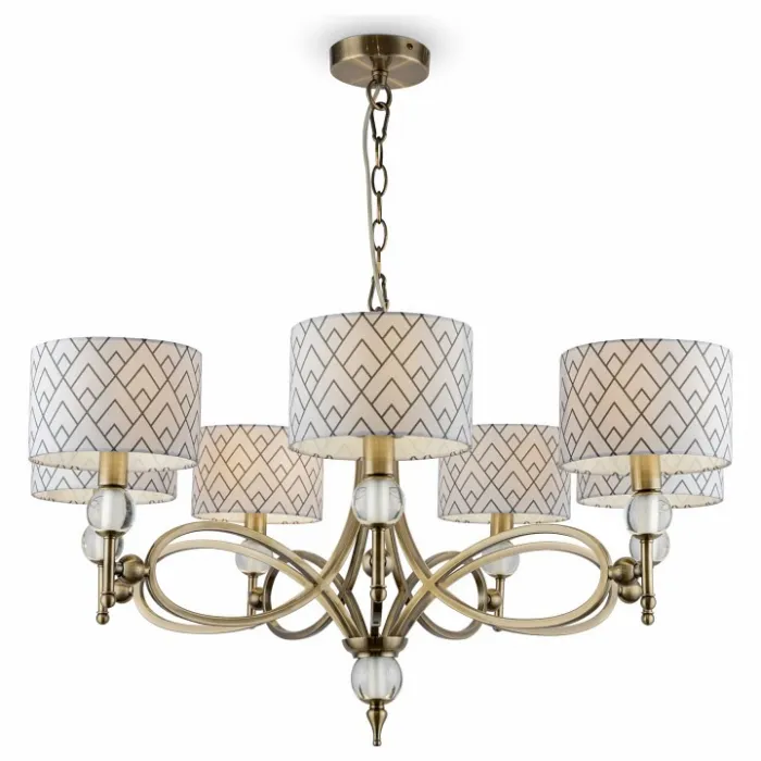 Подвесная люстра Lamp4You Eclectic 3 M2-07-SB-LMP-Y-16 Цвет арматуры бронза Цвет плафонов черно-белый от ImperiumLoft