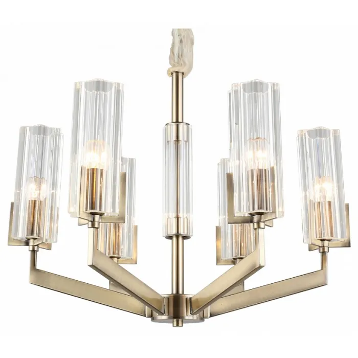 Подвесная люстра Omnilux Ledro OML-69903-06 Цвет арматуры бронза Цвет плафонов прозрачный от ImperiumLoft