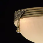 Светильник на штанге MW-Light Афродита 1 317011403 Цвет арматуры бронза Цвет плафонов кремовый от ImperiumLoft