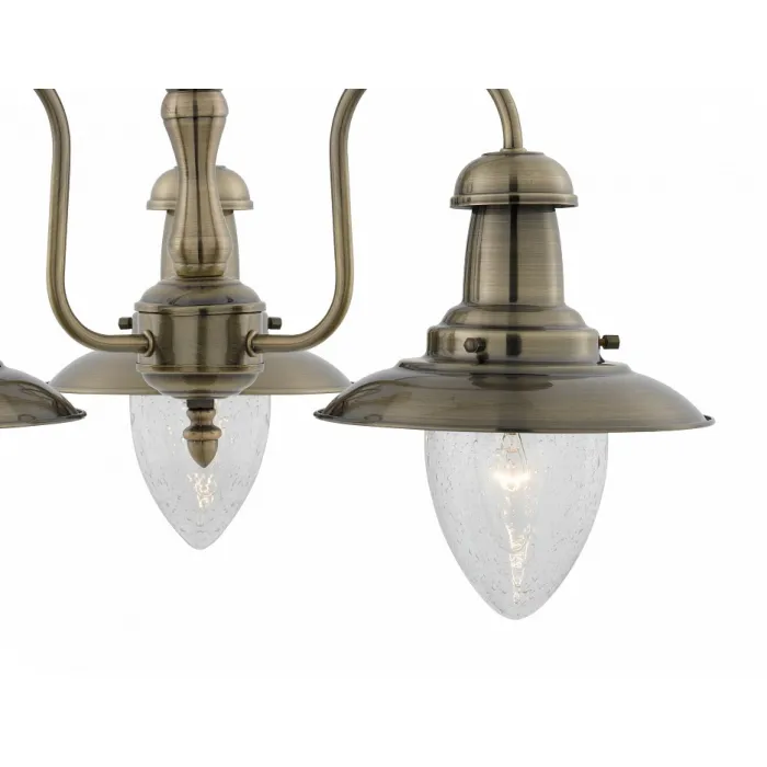 Подвесная люстра Arte Lamp Fisherman A5518LM-3AB Цвет арматуры бронза Цвет плафонов прозрачный от ImperiumLoft