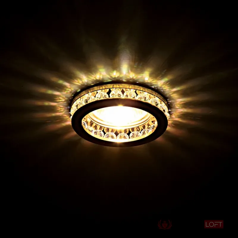 Встраиваемый светильник Lightstar Monilo 031702 Цвет арматуры золото Цвет плафонов прозрачный от ImperiumLoft
