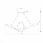 Подвесной светильник Eurosvet Kink 90174/1 белый 42W от ImperiumLoft