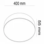 Накладной светильник Maytoni Zon C032CL-L48B4K Цвет арматуры черный Цвет плафонов черно-белый от ImperiumLoft