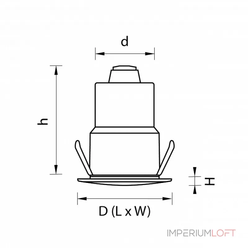 Встраиваемый светильник Lightstar Ipogeo ip384328 Цвет арматуры латунь Цвет плафонов латунь