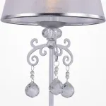 Настольная лампа декоративная Rivoli Neve T1 SL Б0038402 Цвет арматуры серебро Цвет плафонов серебро