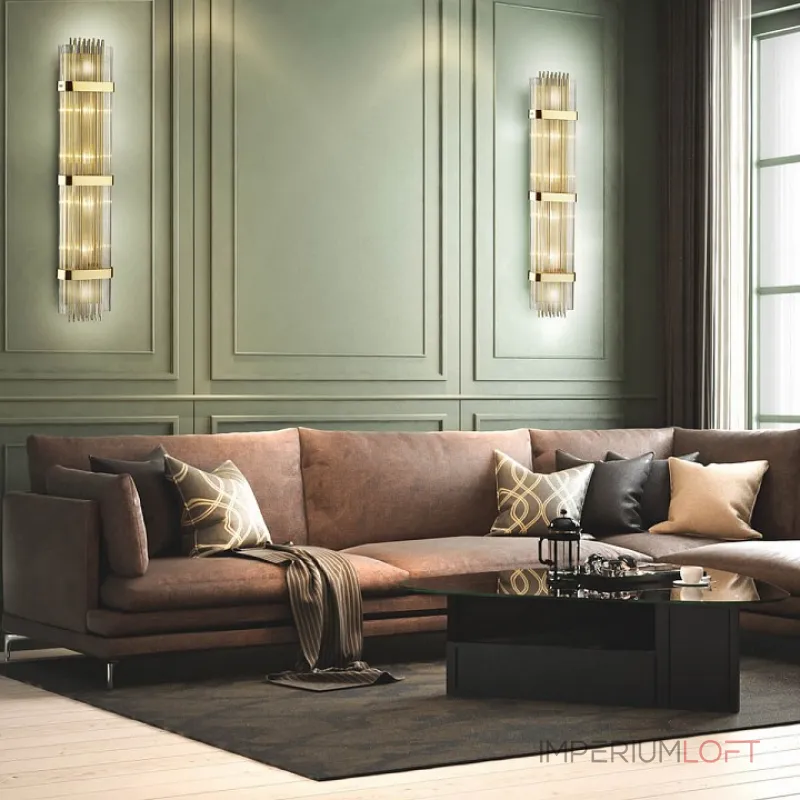 Накладной светильник Odeon Light Empire 4853/6W Цвет плафонов прозрачный Цвет арматуры золото от ImperiumLoft Накладной светильник Odeon Light Empire 4853/6W Цвет плафонов прозрачный Цвет арматуры золото от ImperiumLoft