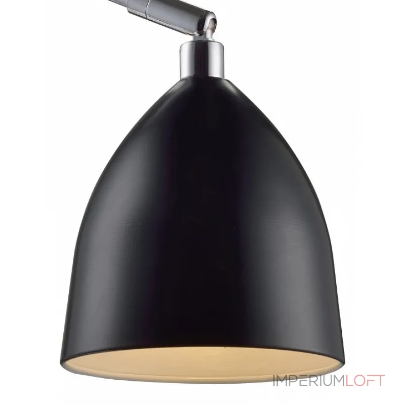 Настольная лампа офисная markslojd Fredrikshamn 105025 Цвет арматуры хром Цвет плафонов черный Настольная лампа офисная markslojd Fredrikshamn 105025 Цвет арматуры хром Цвет плафонов черный