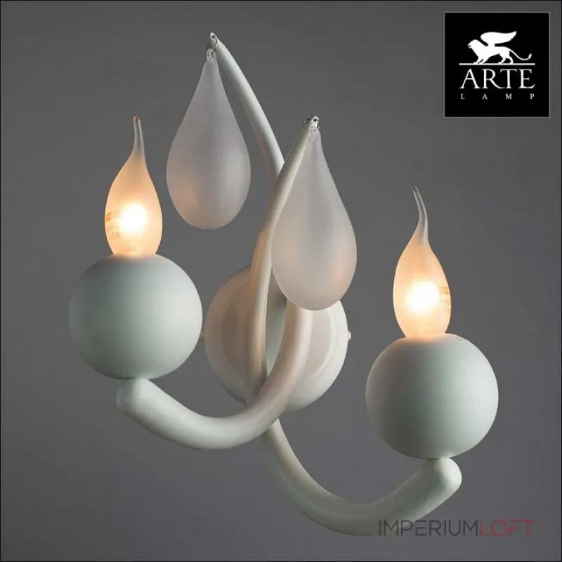 Бра Arte Lamp Sigma A3229AP-2WH Цвет арматуры белый Цвет плафонов белый от ImperiumLoft Бра Arte Lamp Sigma A3229AP-2WH Цвет арматуры белый Цвет плафонов белый от ImperiumLoft