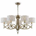 Подвесная люстра Lamp4You Eclectic 3 M2-07-SB-LMP-Y-16 Цвет арматуры бронза Цвет плафонов черно-белый от ImperiumLoft