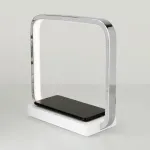Настольная лампа офисная Eurosvet Frame 80502/1 хром Цвет арматуры хром Цвет плафонов хром от ImperiumLoft