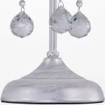 Настольная лампа декоративная Rivoli Neve T1 SL Б0038402 Цвет арматуры серебро Цвет плафонов серебро