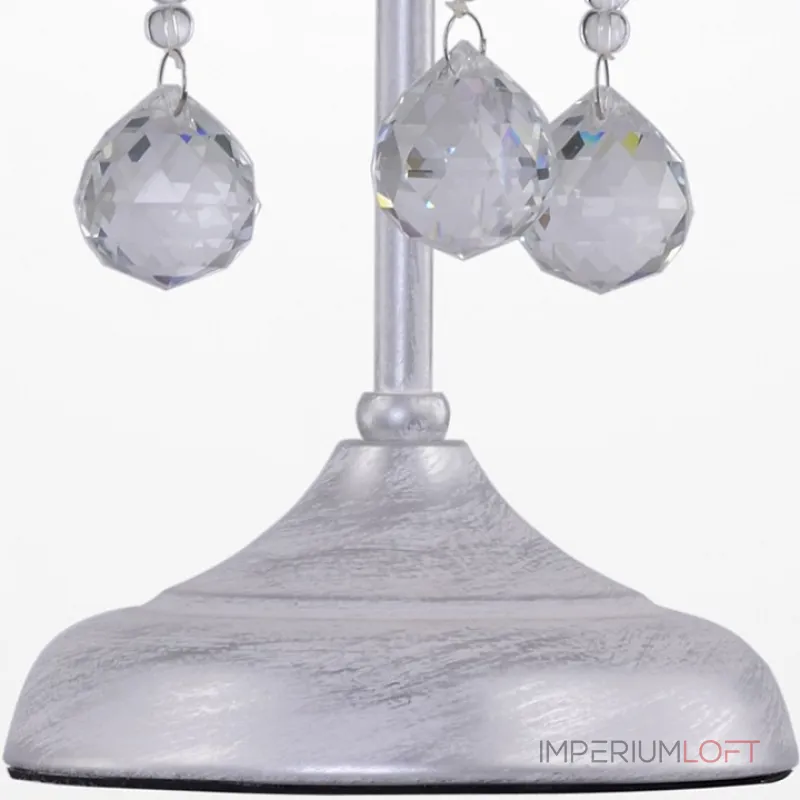 Настольная лампа декоративная Rivoli Neve T1 SL Б0038402 Цвет арматуры серебро Цвет плафонов серебро Настольная лампа декоративная Rivoli Neve T1 SL Б0038402 Цвет арматуры серебро Цвет плафонов серебро