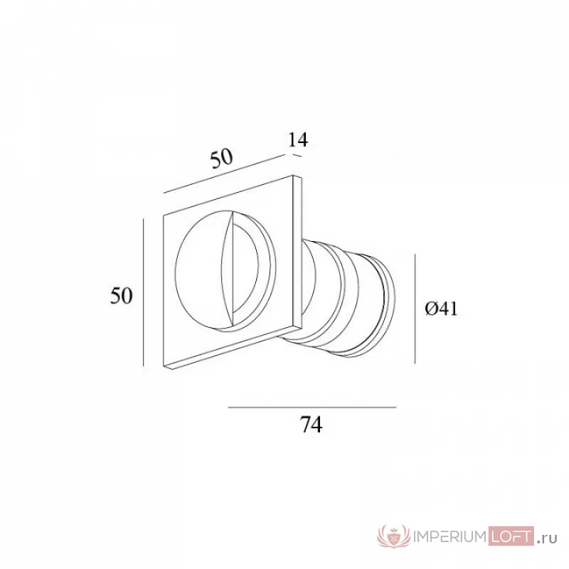 Встраиваемый светильник Denkirs DK1005 DK1010-WH Цвет плафонов белый Цвет арматуры белый от ImperiumLoft