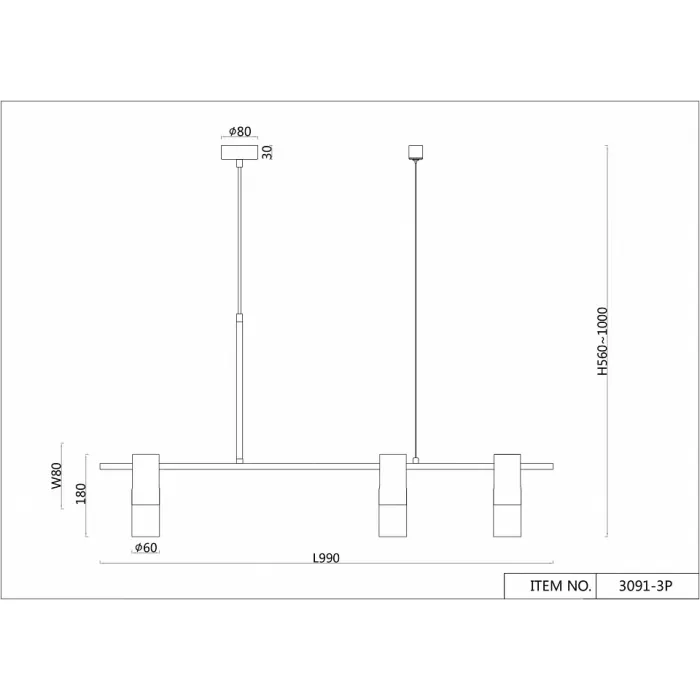 Подвесной светильник F-promo Shanku 3091-3P от ImperiumLoft