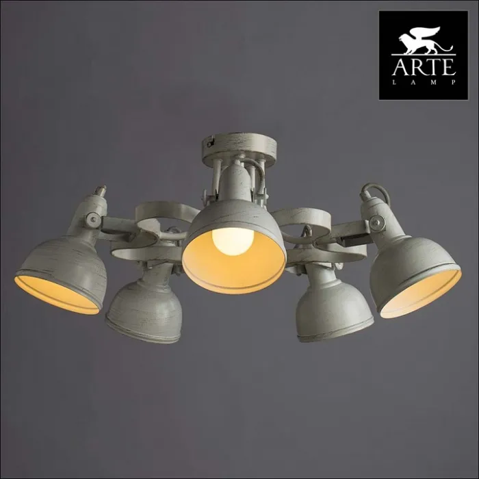 Люстра на штанге Arte Lamp Martin A5216PL-5WG Цвет арматуры золото Цвет плафонов золото от ImperiumLoft