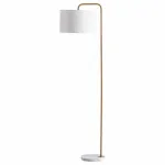 Торшер Arte Lamp Rupert A5024PN-1PB Цвет плафонов белый Цвет арматуры медь