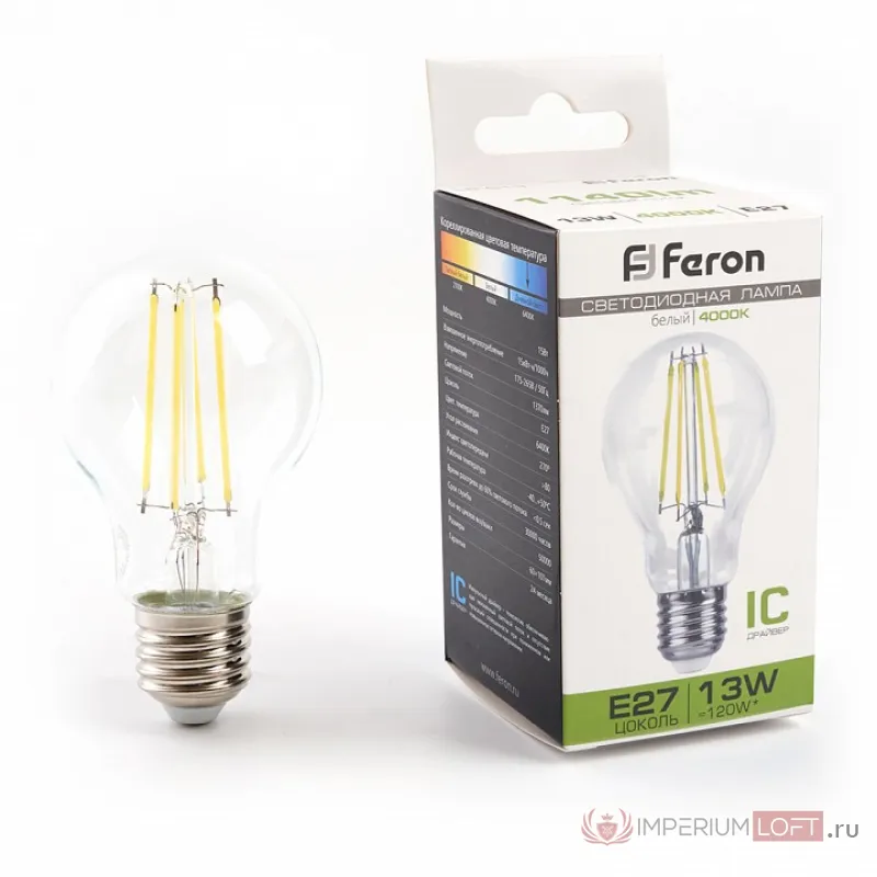 Лампа светодиодная Feron LB-613 E27 13Вт 4000K 38240 от ImperiumLoft
