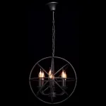 Подвесная люстра MW-Light Замок 1 249017306 Цвет арматуры черный Цвет плафонов хром от ImperiumLoft