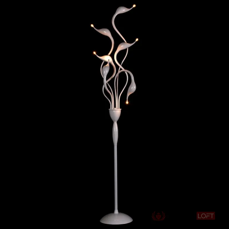 Торшер Lightstar Cigno Collo 751766 Цвет арматуры белый от ImperiumLoft