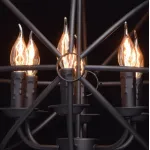 Подвесная люстра MW-Light Замок 1 249017306 Цвет арматуры черный Цвет плафонов хром от ImperiumLoft
