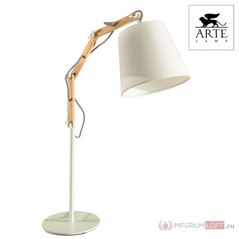Настольная лампа декоративная Arte Lamp Pinocchio A5700LT-1WH Цвет арматуры белый Цвет плафонов белый от ImperiumLoft